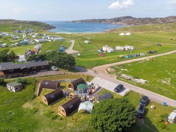 Aerial view of the setting