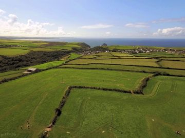 Aerial view of the field