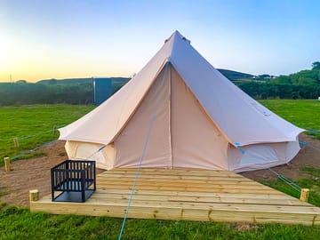 Each Bell Tent is 6m in size and has it's own decked area (added by manager 10 Oct 2022)