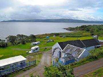 Views across the site entrance south towards Mull (added by manager 13 Feb 2013)