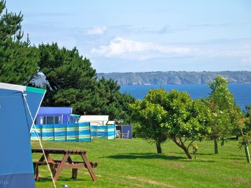 View of the tents