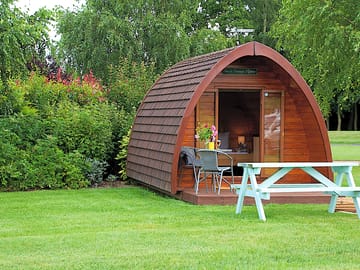 Our warm, cosy glamping pods offer all the fun of camping but with more protection from the weather! (added by manager 31 Aug 2016)