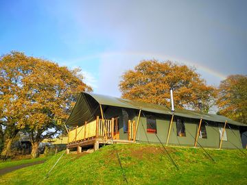 Enfys safari tent from below