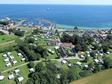 Aerial view of the site and surroundings