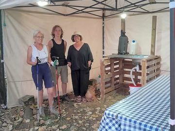 Off-grid kitchen tent