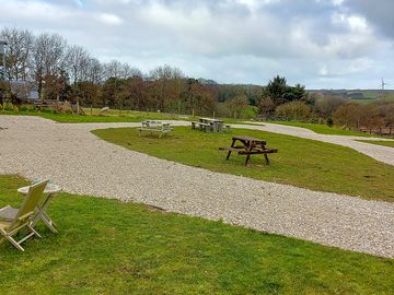 View across the site