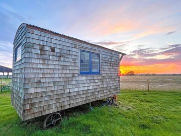Shepherd's hut exterior