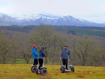 Nevis range in the background