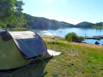 Quiet camping pitches