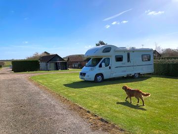 Motorhome on a pitch