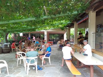 Snack bar under the vines