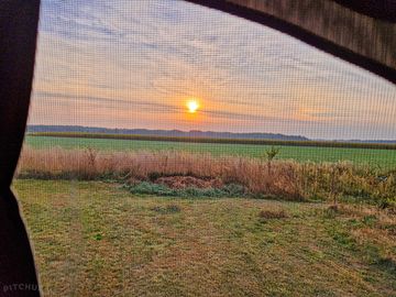 Sunrise from the pitches