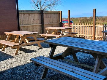 Our outside seating area new for the 2022 season