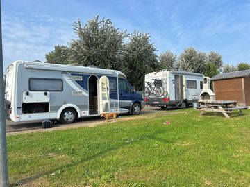 Our camper pitches are spacious and equipped with all modern conveniences.