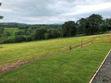 View across the valley from the hot tub