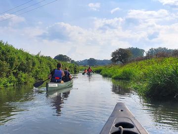 The journey downstream to the site