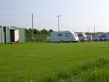 Pitches and toilet block