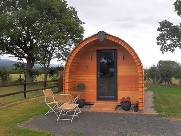 Camping pod exterior