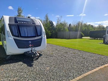 Fully-serviced hardstanding touring pitch