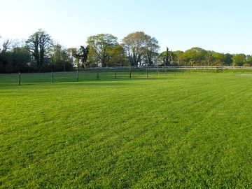 Flat camping field
