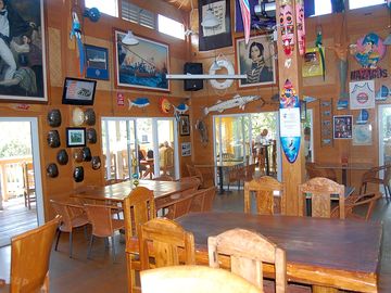 Inside the on-site microbrewery