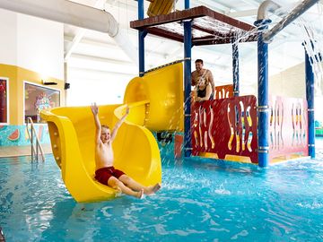 Pool with slide