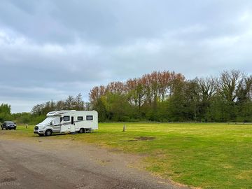 Hardstanding and grass pitches with electric hook-ups