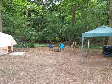Plenty of space to add extra tents for friends