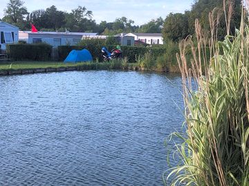 Pitches by the pond