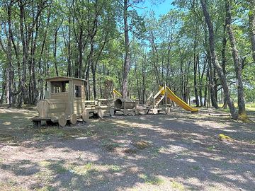 Playground under the trees