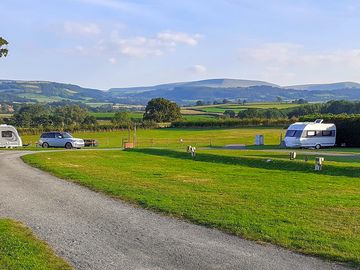 Black Mountains view from our pitch