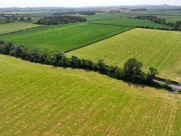 Aerial shot of the green location