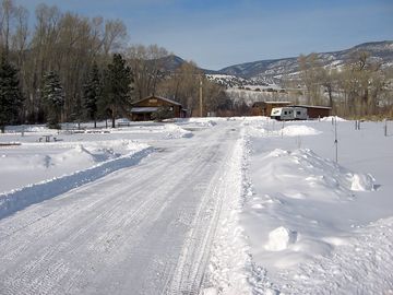The site in winter