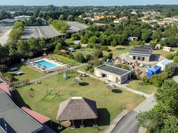 Aerial view of the site