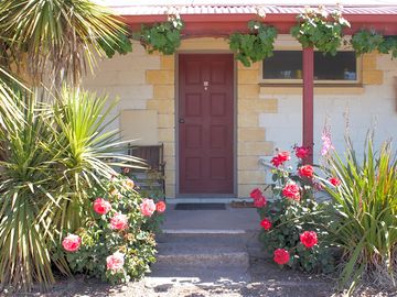 Entrance to one of the motel rooms