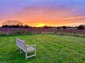 Sunset at the site