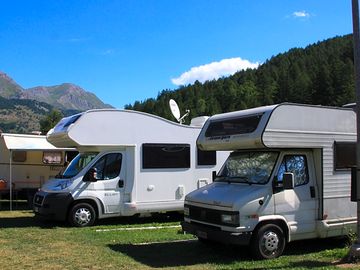 Spacious touring pitches