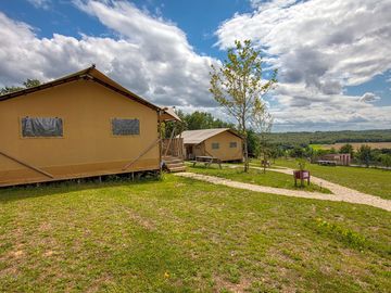 Chardonnay and Sancerre safari tents