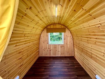 Camping eco pod interior