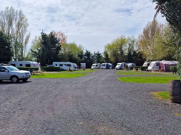 Spacious touring pitches