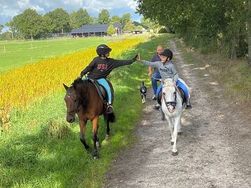Buitenrit vanaf de camping
