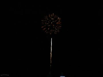Watching fireworks from the site