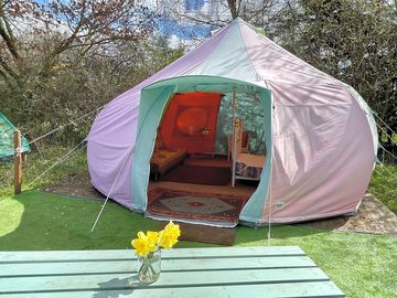 Rainbow bell tent