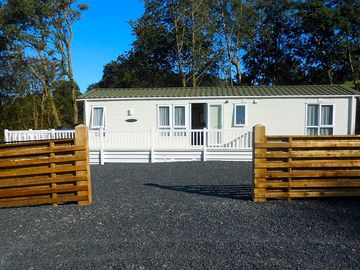 Entrance to the caravan