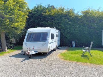 Grass and gravel pitch