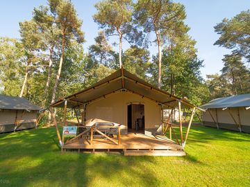 Safari tent exterior