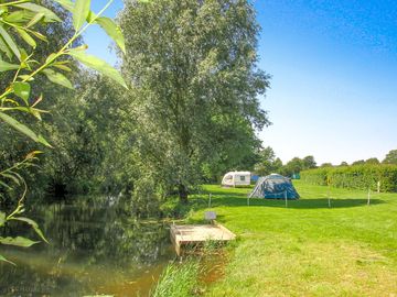 Pitches by the water