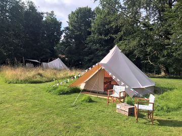 Well-spaced tents
