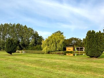 Green space by the lake