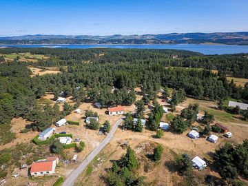 Aerial view to the lake